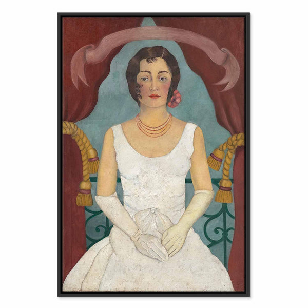 Quadro - Frida Kahlo – Portrait of a Lady in White