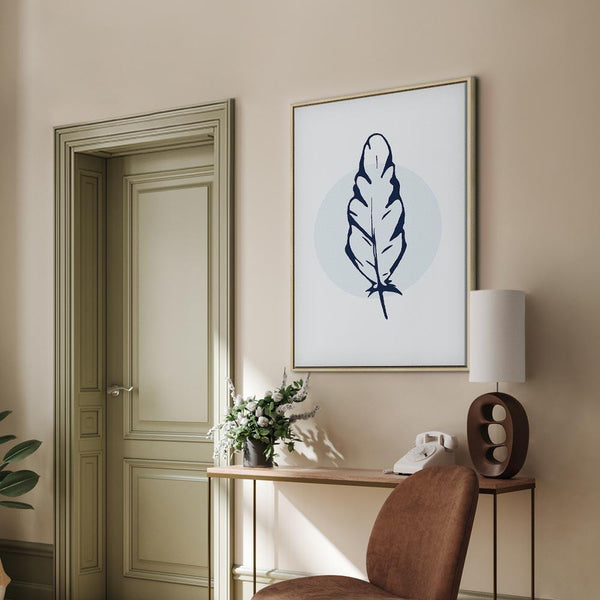Quadro - Blue Feather (1 Part) Vertical