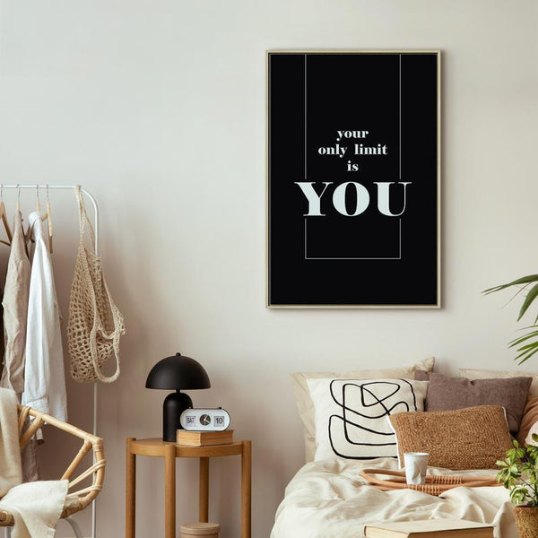 Quadro - Key to Success (1-part) - Black and White English Inscriptions