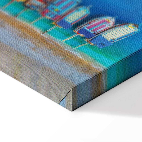 Quadro - Colourful Boats (1 Part) Narrow