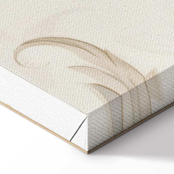 Quadro - Turquoise Flowers in Retro Ambience Floristic Ornaments