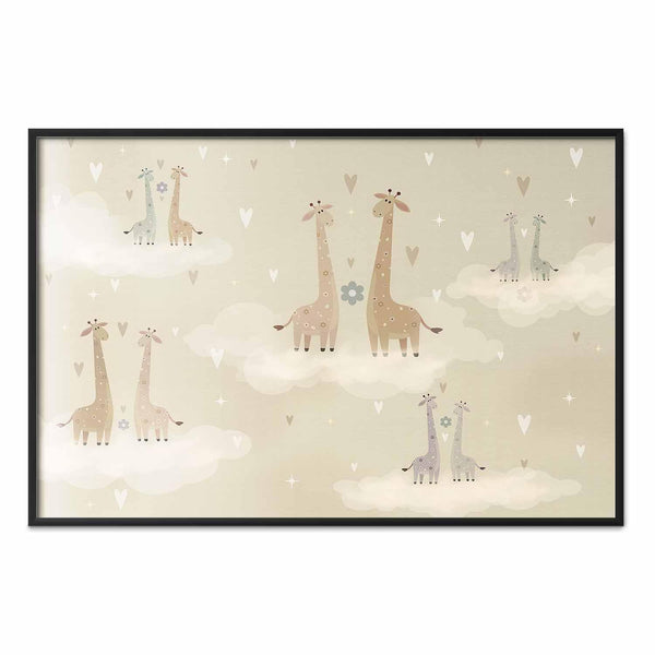 Poster - Loving Giraffes