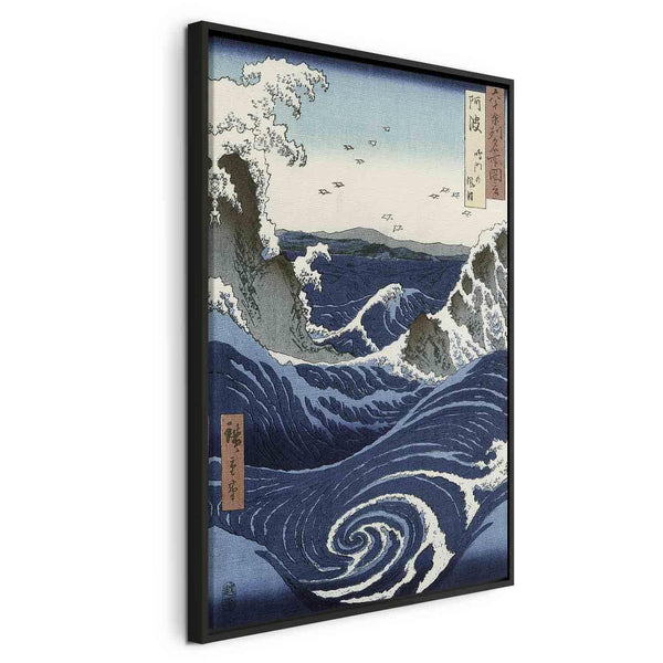 Quadro - Utagawa Hiroshige – View of the Naruto whirlpools at Awa