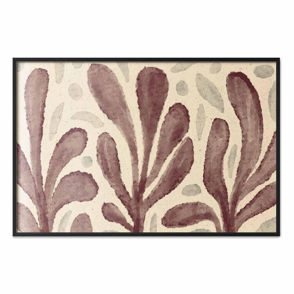 Poster - Leaves and Spots - large trembling shapes inspired by Matisse