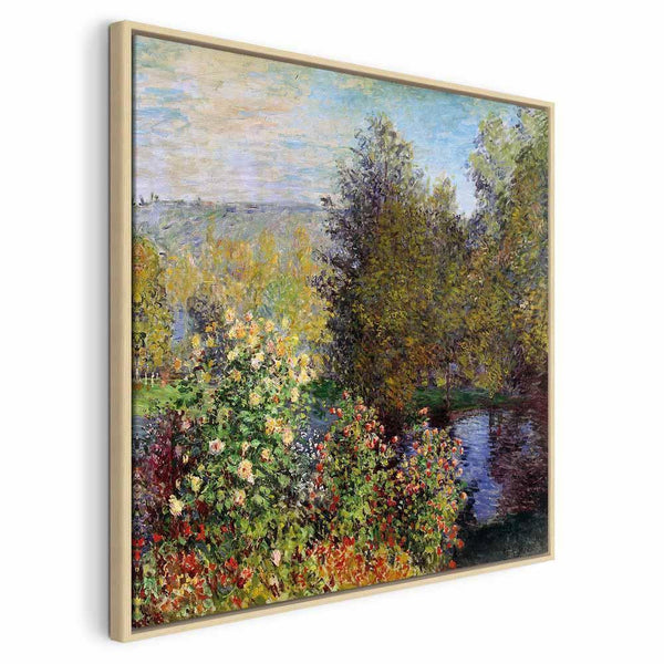 Quadro - Claude Monet – Coin de jardin à Montgeron