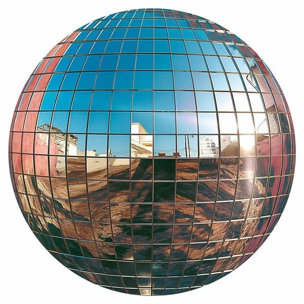 Carta da parati rotonda - Platinum disco ball