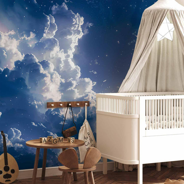 Carta da parati - Starry Clouds and Delicate Light Over a Corner of the Sky