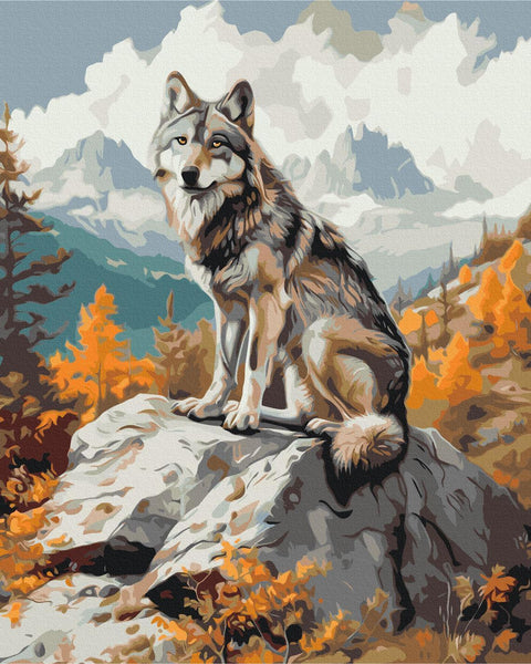 Quadro fai da te - Mountain wolf