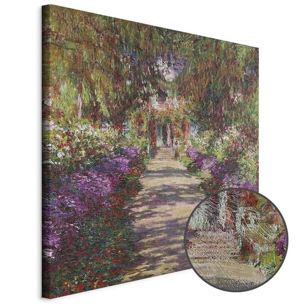 Quadro - Claude Monet – A Pathway in Monet's Garden