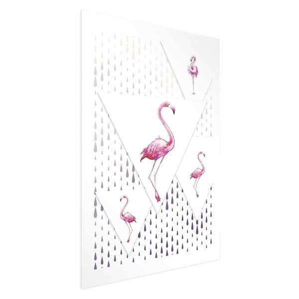 Poster - Flamingo Family