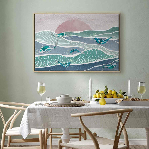 Quadro - Fish on the waves