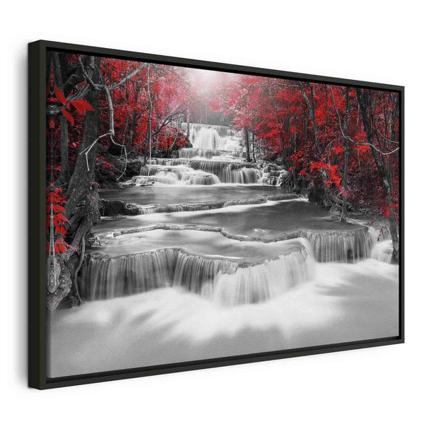 Quadro - Cascade of Thoughts (1 Part) Wide Red