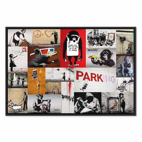 Quadro - Banksy - collage