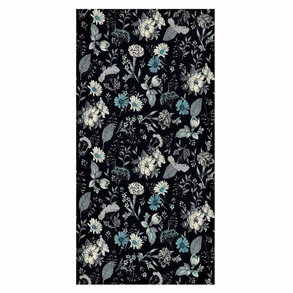 Tappezzeria murale - Fragrant flowers and herbs - blue