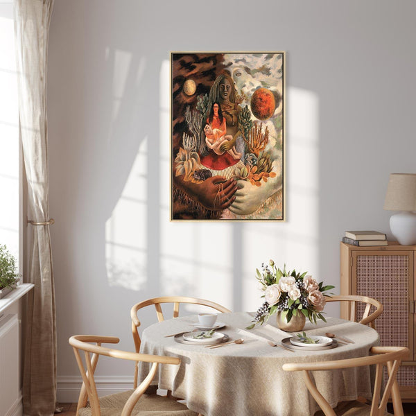 Quadro - Frida Kahlo – The Love Embrace of the Universe, the Earth (Mexico), Myself, Diego, and Señor Xolotl