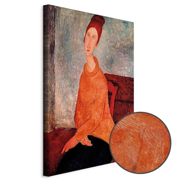 Quadro - Amedeo Modigliani – Jeanne Hebuterne in a Yellow Sweater