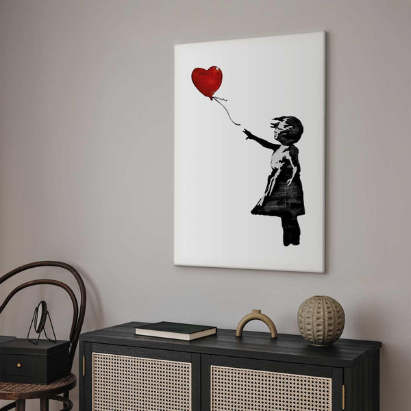 Quadro - Banksy: Girl with Balloon (1 Part) Vertical