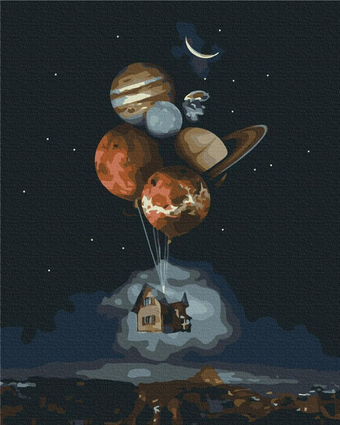 Quadro fai da te - Cosmic home