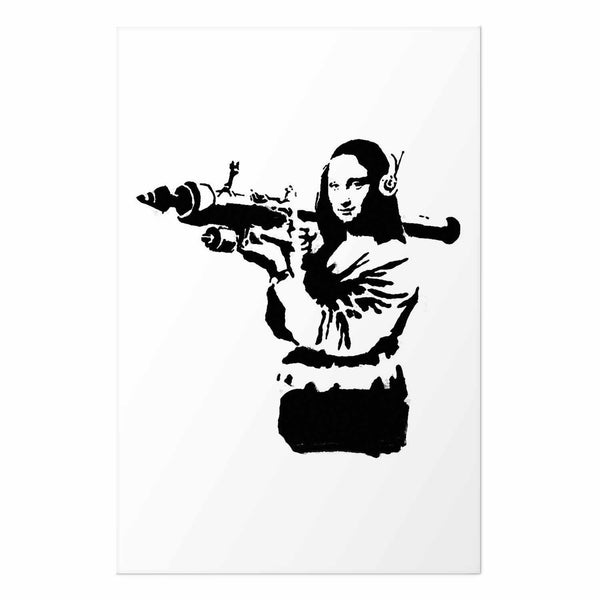 Poster - Banksy Mona Lisa with Rocket Launcher