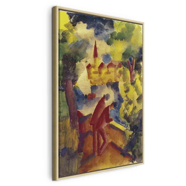 Quadro - August Macke – Men on the Road by the Lake