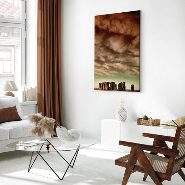 Quadro - Clouds Over Stonehenge (1 Part) Vertical