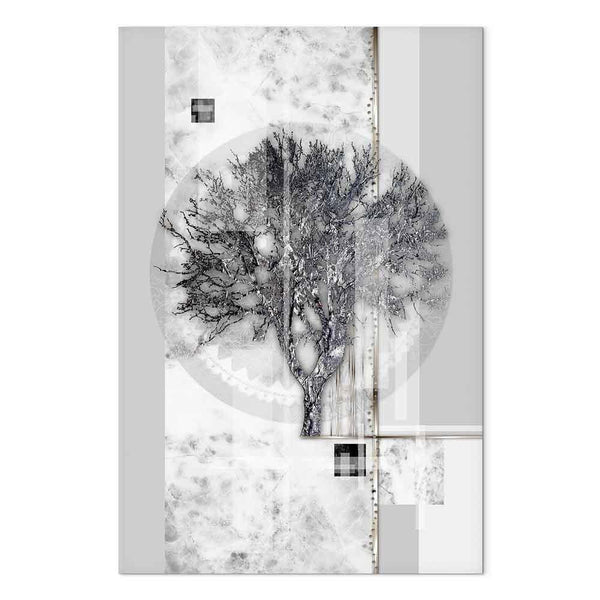 Quadro - Silver Tree (1 Part) Vertical