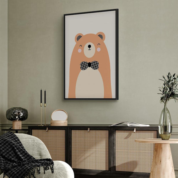 Quadro - Teddy Bear in Bow Tie (1 Part) Vertical