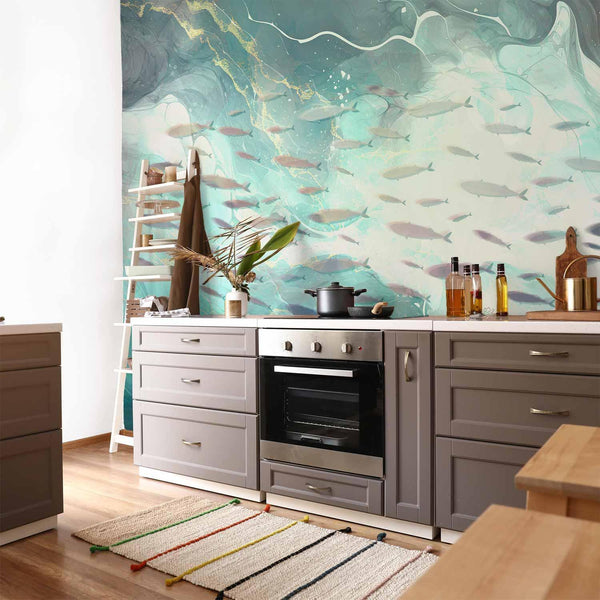 Carta da parati - School of small fish