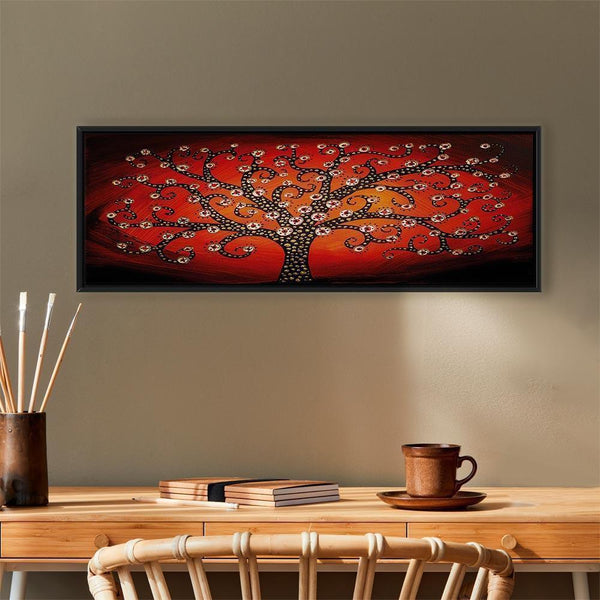 Quadro - Fiery Tree (1 Part) Narrow
