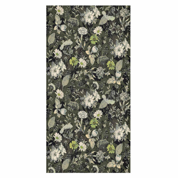 Tappezzeria murale - Fragrant flowers and herbs - green