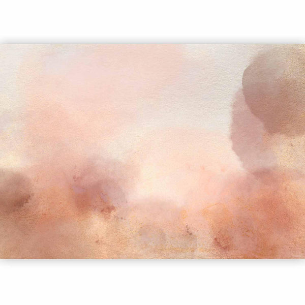 Carta da parati - In pink clouds – soft textures in peach-pink hues