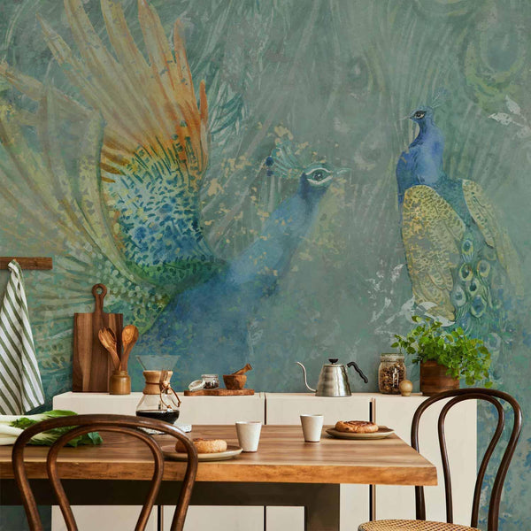Carta da parati - Peacocks Dancing - Third Variant