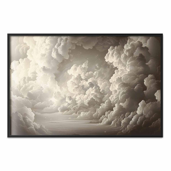 Poster - Whisper of Illuminated Clouds: Soft Light Play in the Sky Theater