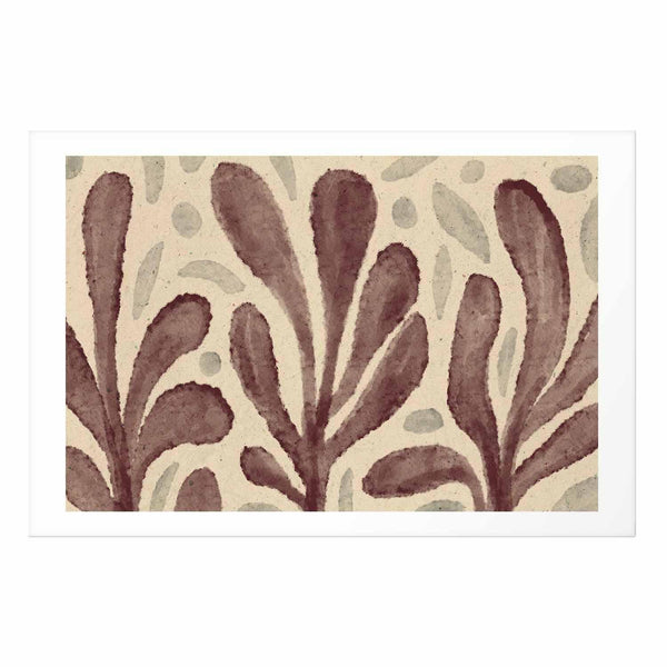 Poster - Leaves and Spots - large trembling shapes inspired by Matisse