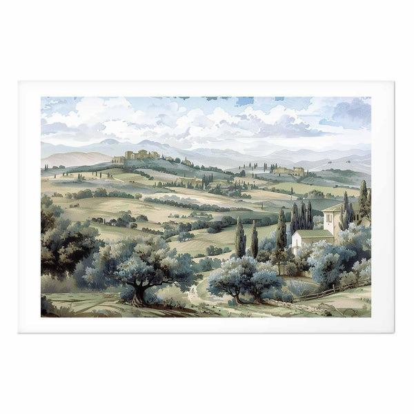 Poster - Landscape with Sunny Green Fields