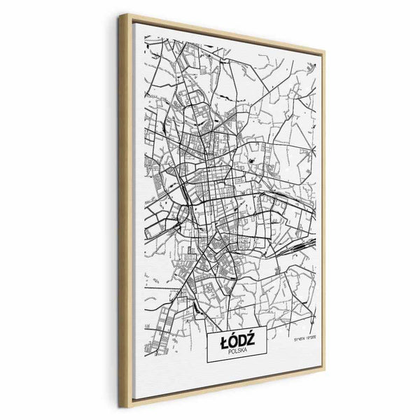 Quadro - City Plan: Lodz (1 Part) Vertical