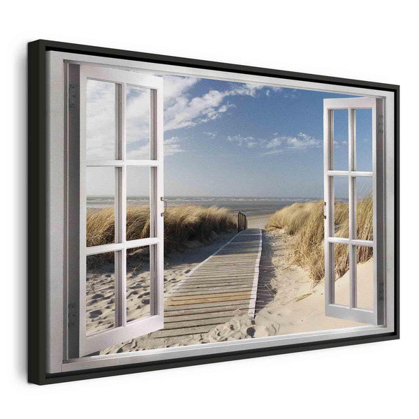 Quadro - Window: View of the Beach