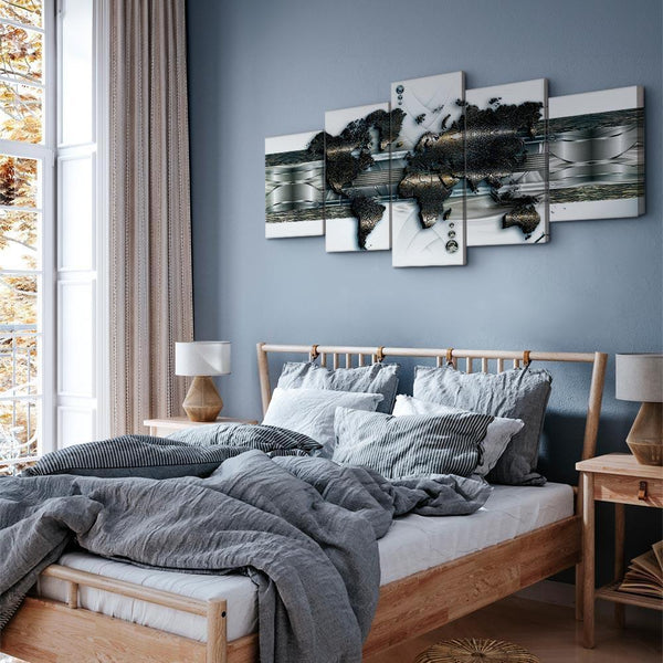Quadro - Metal World Map