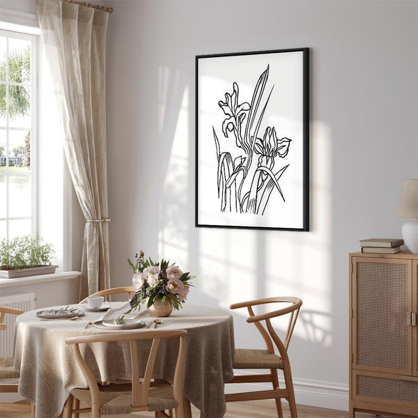 Quadro - Love Irises (1 Part) Vertical