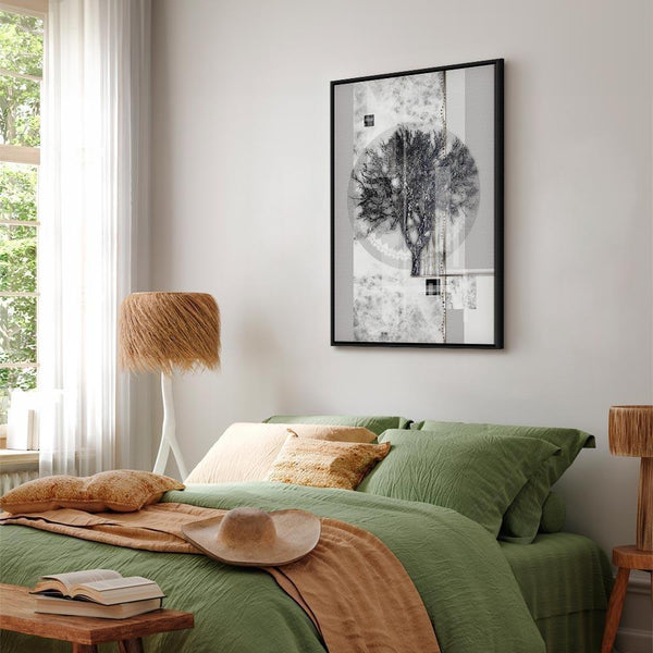 Quadro - Silver Tree (1 Part) Vertical