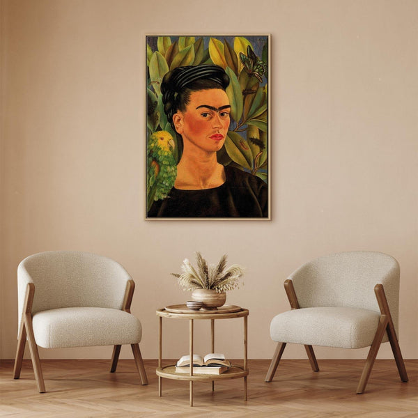 Quadro - Frida Kahlo – Self-Portrait with Bonito