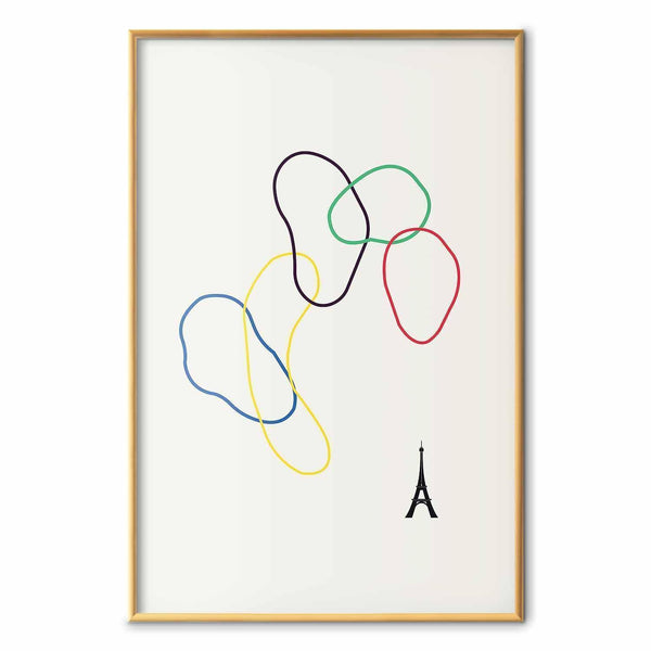 Poster - Colorful Circles - digital graphic - minimalism