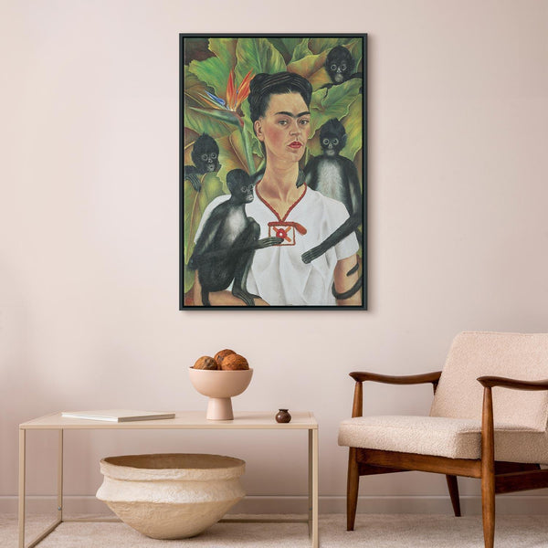 Quadro - Frida Kahlo – Self-Portrait with Monkeys