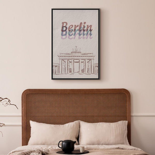 Quadro - Berlin in Watercolours (1 Part) Vertical
