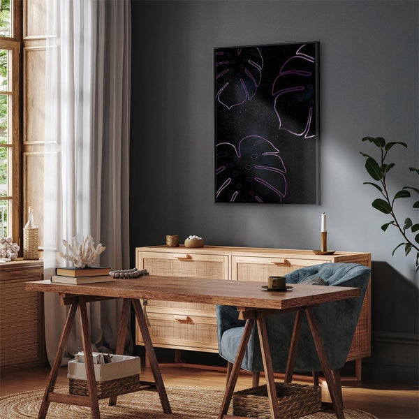 Quadro - Galactic Monstera (1 Part) Vertical