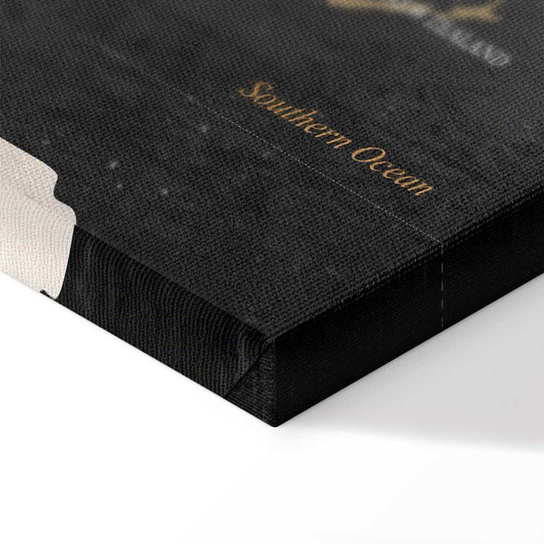 Quadro - World Map: Secrets of the Earth