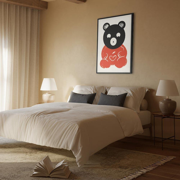 Quadro - Thoughtful Bear (1 Part) Vertical