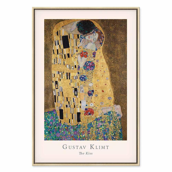 Quadro - Gustav Klimt - The Kiss (1 Part) Vertical