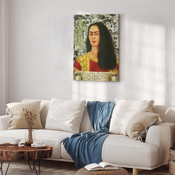 Quadro - Frida Kahlo – Self-Portrait with Loose Hair