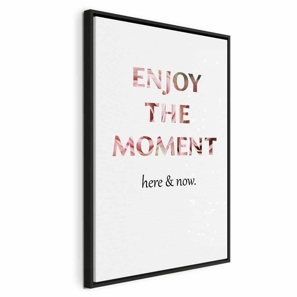 Quadro - Unique Moment (1-part) - English Text on White Background